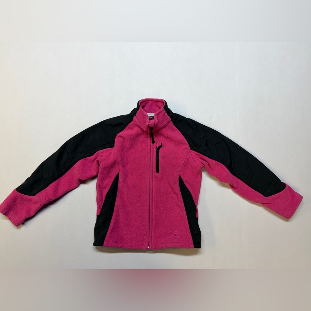 REI Girl’s Small Pink Fleece Full Zip Jacket‎